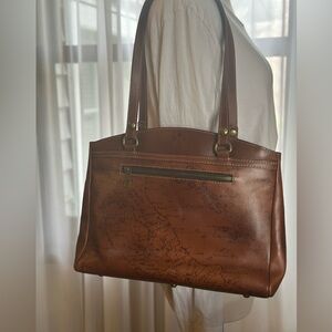 Patricia Nash Poppy Tote - Signature Map Tote/ Purse.